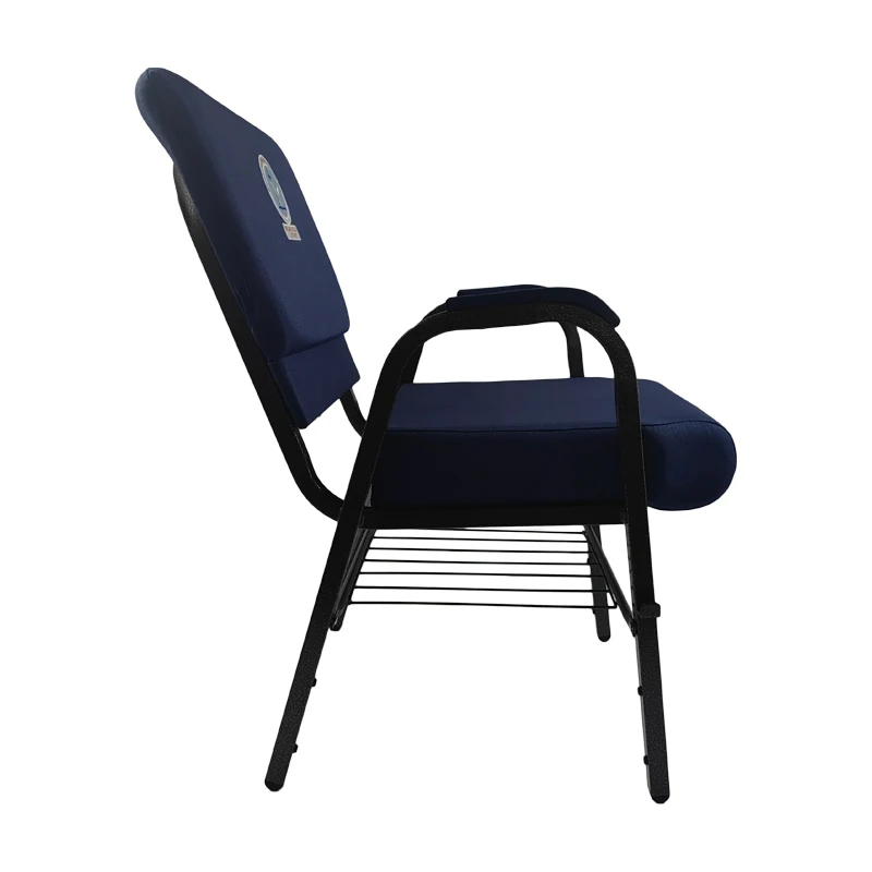 Factory Wholesale With Pockets Customizable Bookshelf Armrests Knee Kneeling Tables Soft Cushions Church Chairs
