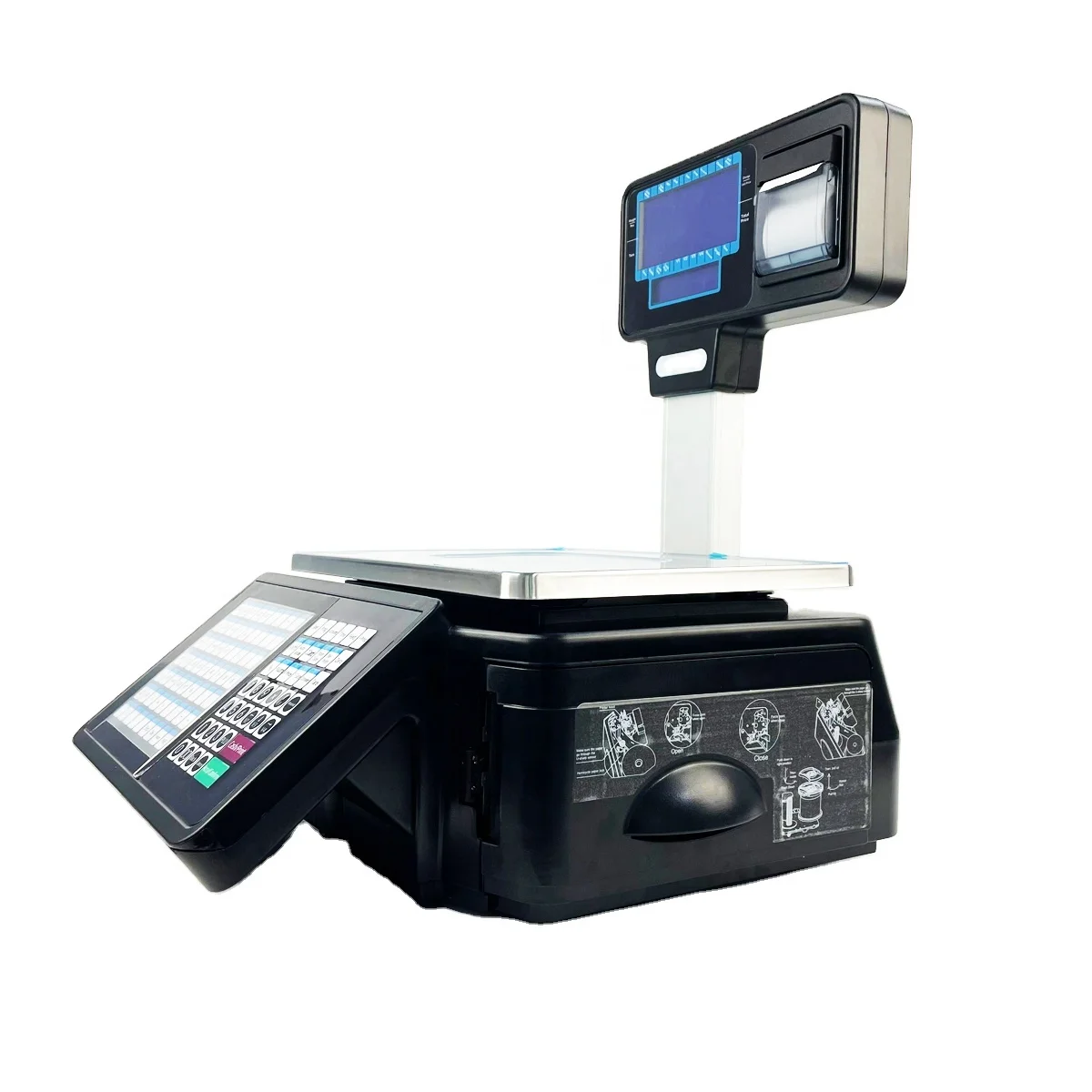 Label Printing Scale Supermarket Weighing Scale Manufacturer Digital Barcode Scales with Printer Electronic Balanza Etiquetadora