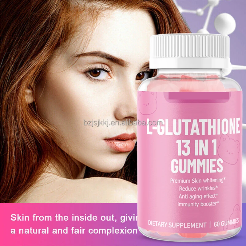 Natural Health Whitening Gummy the Skin Rubber Men and Women the Skin L- Glutathione 13 in 1 Gummies| Alibaba.com