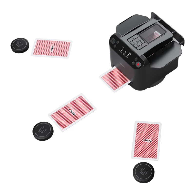 Mélangeur De Cartes Automatique électrique - Batterie Rechargeable USB-C, Compatible 1-2 Jeux, Poker, UNO
