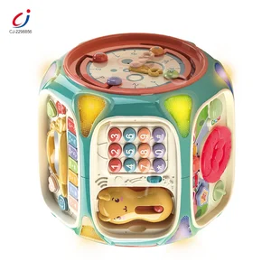 8 Sides Multifunction Play Baby Educational Cube Musical Activity Cube Toy Musical Toys for Infants