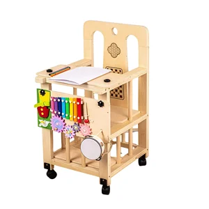 New Arrival Wooden Multifunctional Kitchen Stool Montessori Toddler Early Educational Learning Chair for Baby Kids Boys Girls