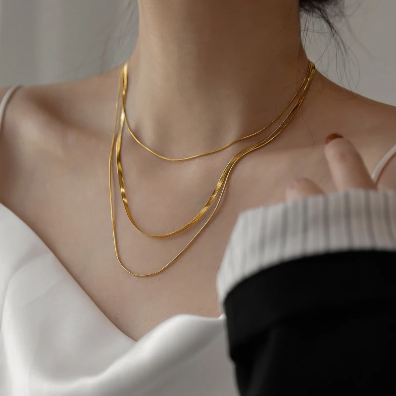 Trendy 18k Gold Plated Stainless Steel 