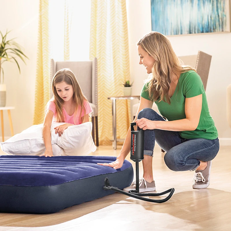 Pompa Manuale Intex Double Quick - Per Gonfiare E Sgonfiare Materassini, Con 3 Adattatori