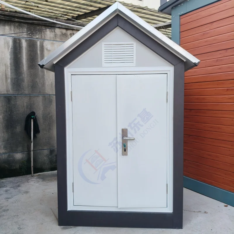 كابينة خارجية جاهزة قابلة للنقل بطول 7 أقدام مع ألواح فولاذية ولوحات ساندويتش، مأوى صغير للأدوات أو الحيوانات الأليفة، كوخ للحديقة أو المنزل