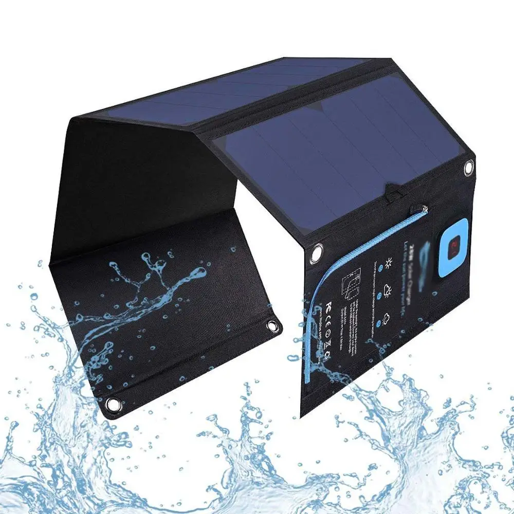 BSCI заводской Пользовательский логотип оптовая продажа уличное путешествие энергия мобильный телефон складное солнечное зарядное