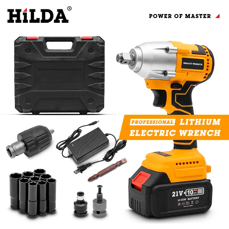 chargeable battery cordless best electric impact power drills lightweight adjustable torque wrench