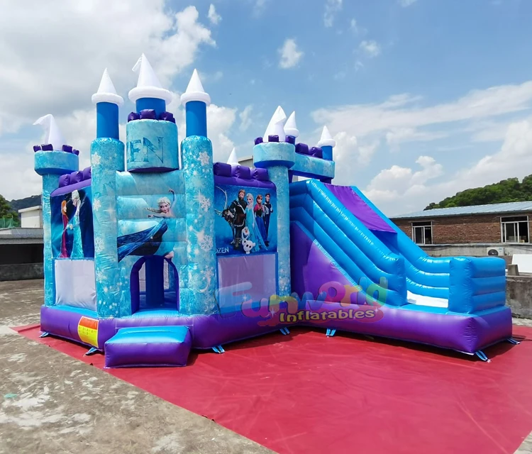 Outdoor Chateaux Gonflables Frozen Bouncy Castle Bounce House