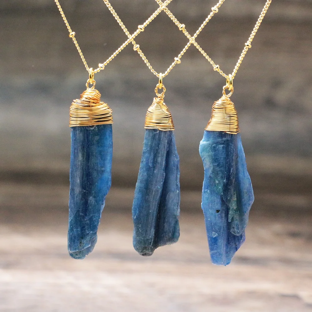 blue kyanite necklace