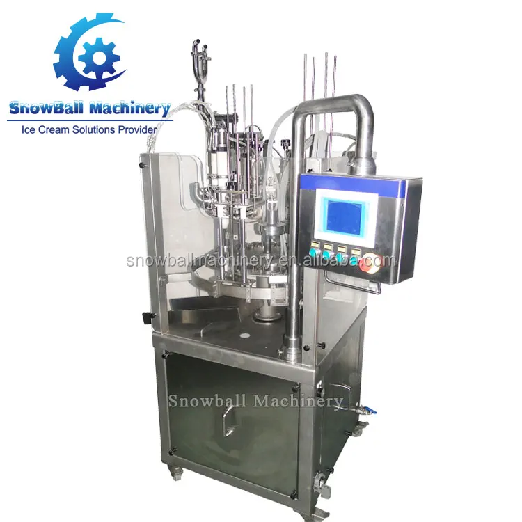 Automatic Ice Cream Cup Cone Filling Machine Ice Cream Production Line