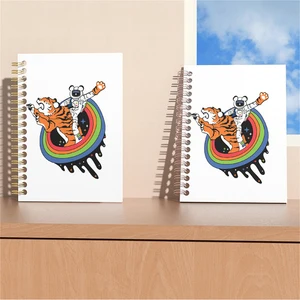 Custom A4 A5 A6 Sublimation NoteBooks Spiral Wire Bound Heat Transfer Blank Cover Notebook