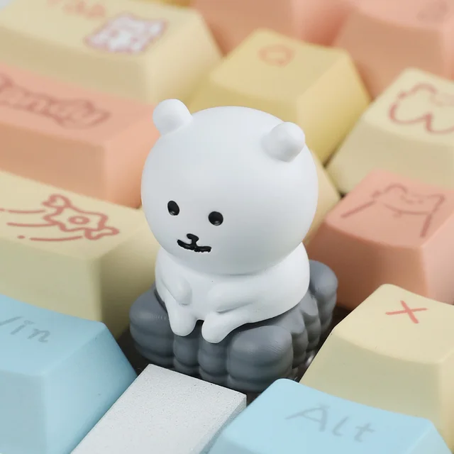 2025 MG Custom Resin Crafts Supplier Custom Joke Bear Keycaps Resin Handmade Painting Custom Keycaps Handmade ESC