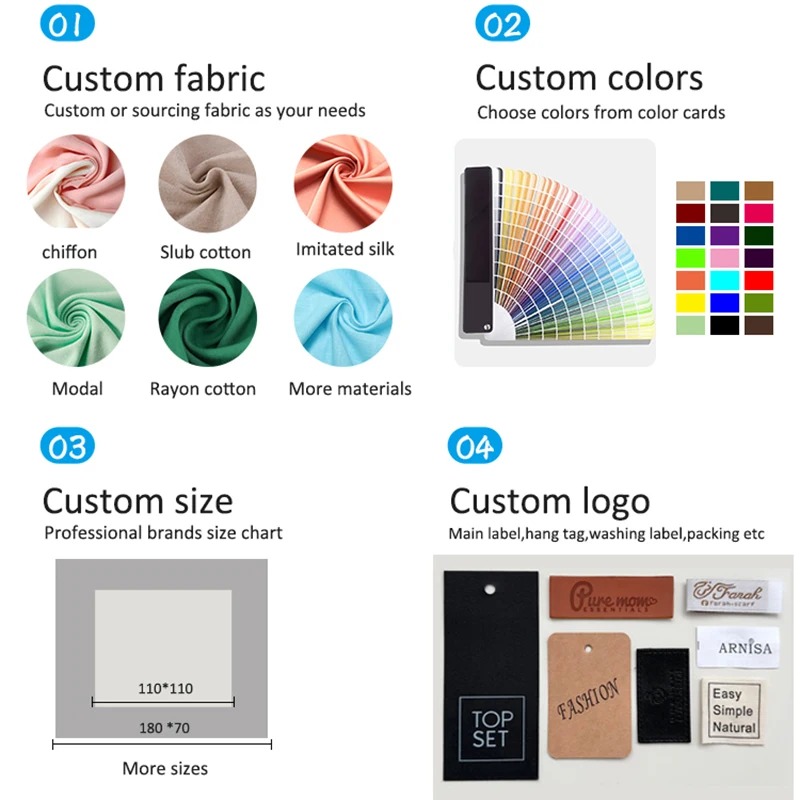 European and American Newest Custom Design Watercolor Floral Printed Modal Hijab Scarf Premium Rayon Cotton Hijab Scarf