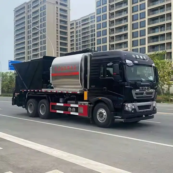 product howo new condition manual transmission diesel powered synchronous gravel seal truck manufacturer price-5