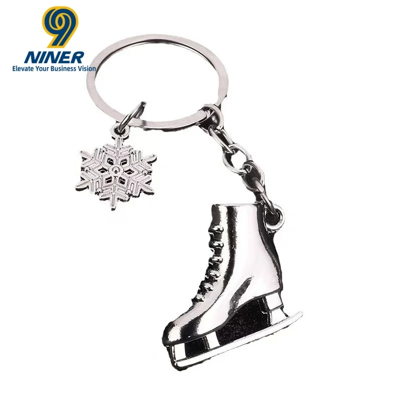 Winter Sports Ice Skating Keychain Pendant, Corporate School Gift Customization Logo, Sports Enthusiast Gift preview 6