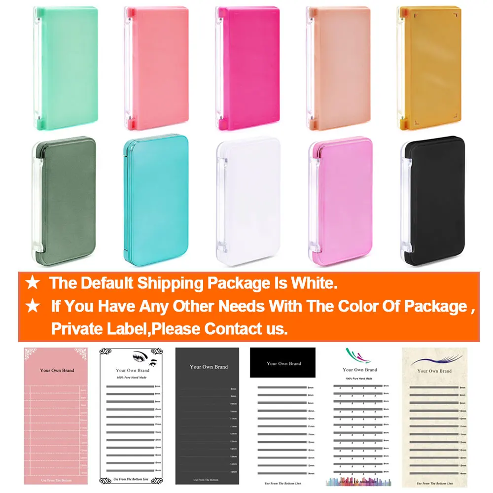 Оптовая продажа индивидуальных накладных ресниц, объемные ресницы высокого качества, индивидуальные упаковочные коробки для ресниц