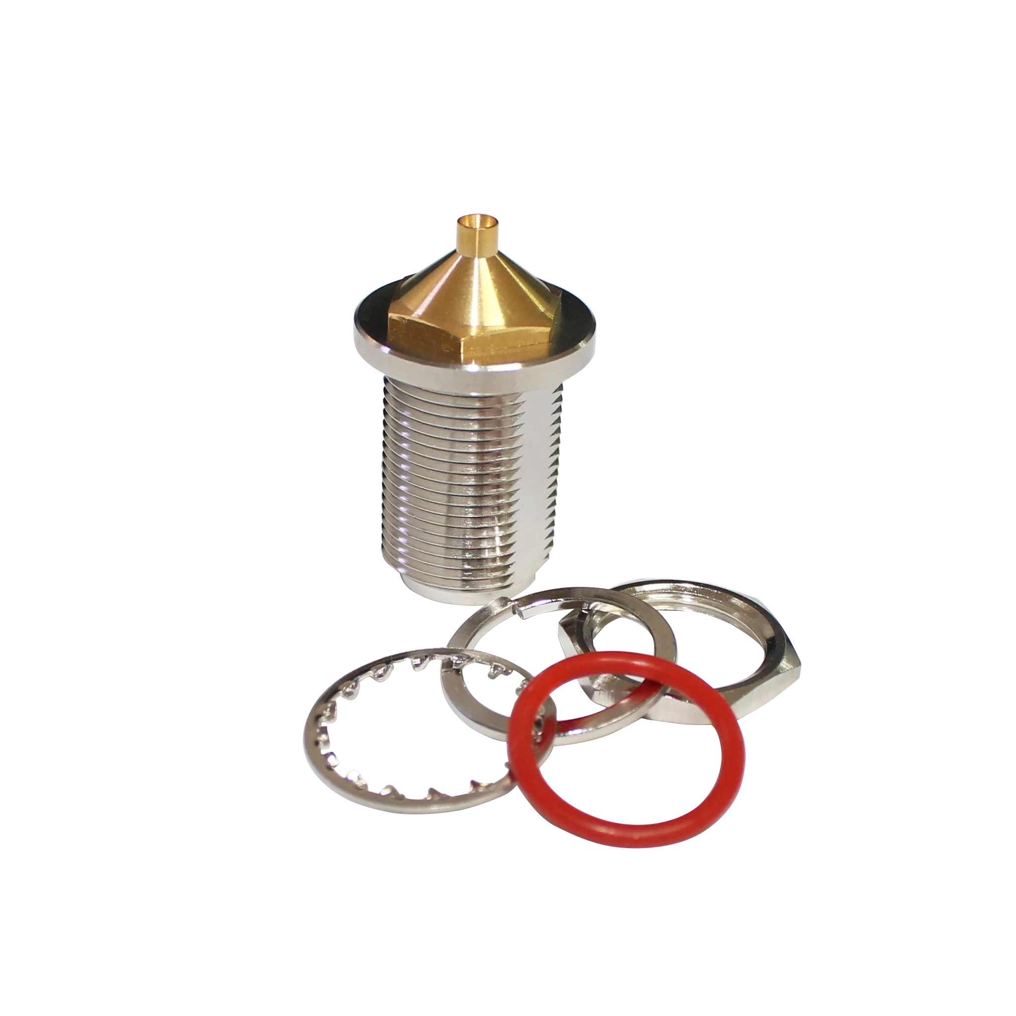 N-KYB2 coaxiale connector, volledig van koper, N-vrouwelijke connector met schroefdraad voor RG405- en RG086-kabels