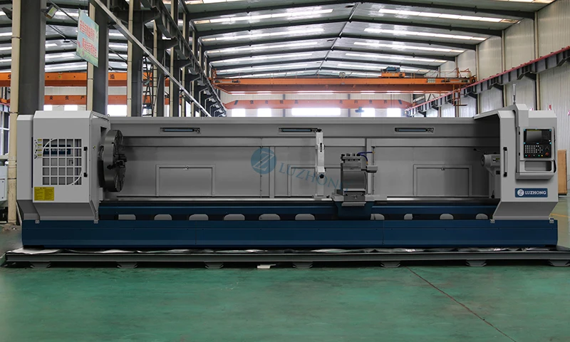 LUZHONG Heavy Duty CK61125L CNC Controller Chinese Flat Bed Horizontal Metal Lathe with  System 220V Motor Used Condition