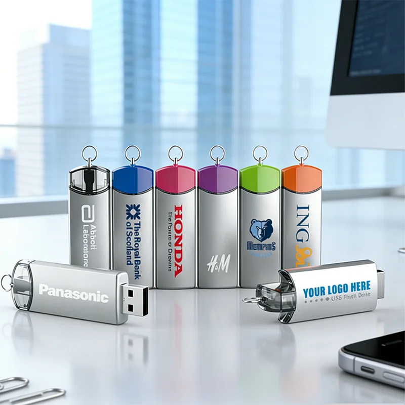 Custom Logo USB Flash Drive UM125 Luxury Rotating Metal Usb Wholesale Promotional Corporate Gift USB 2.0 3.0 Memory Stick