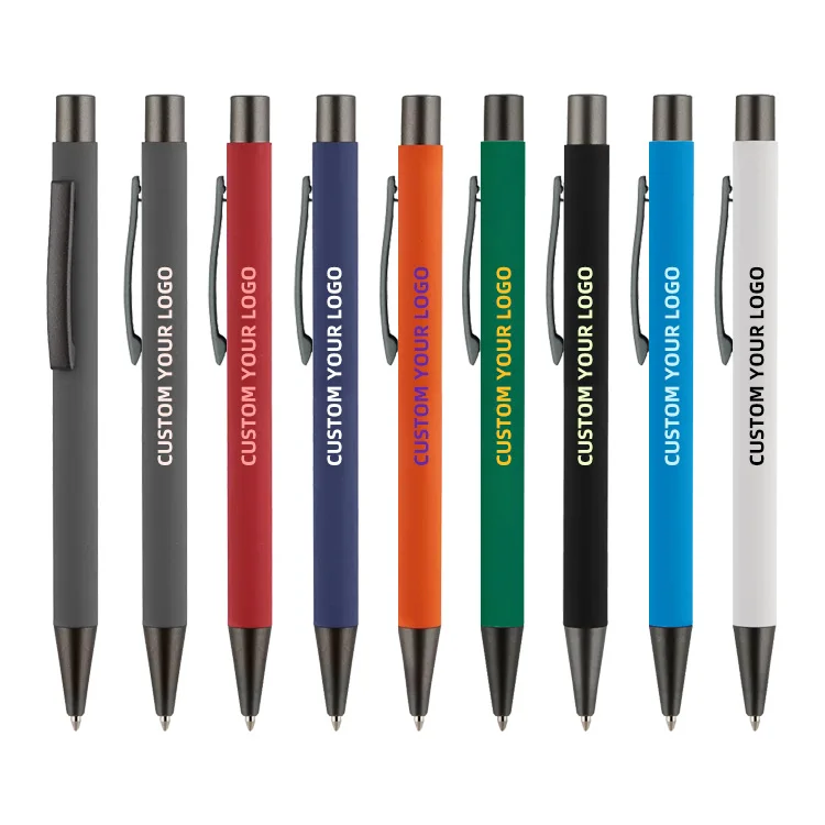 Хит продаж дешевые рекламные подарочные металлические шариковые ручки с пользовательским логотипом