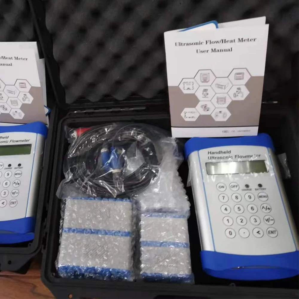 PVC Pipe TUF 2000h Data Logger RS485 Module Digital Portable Hand Held Clamp on Ultrasonic Water Flow Meter Price
