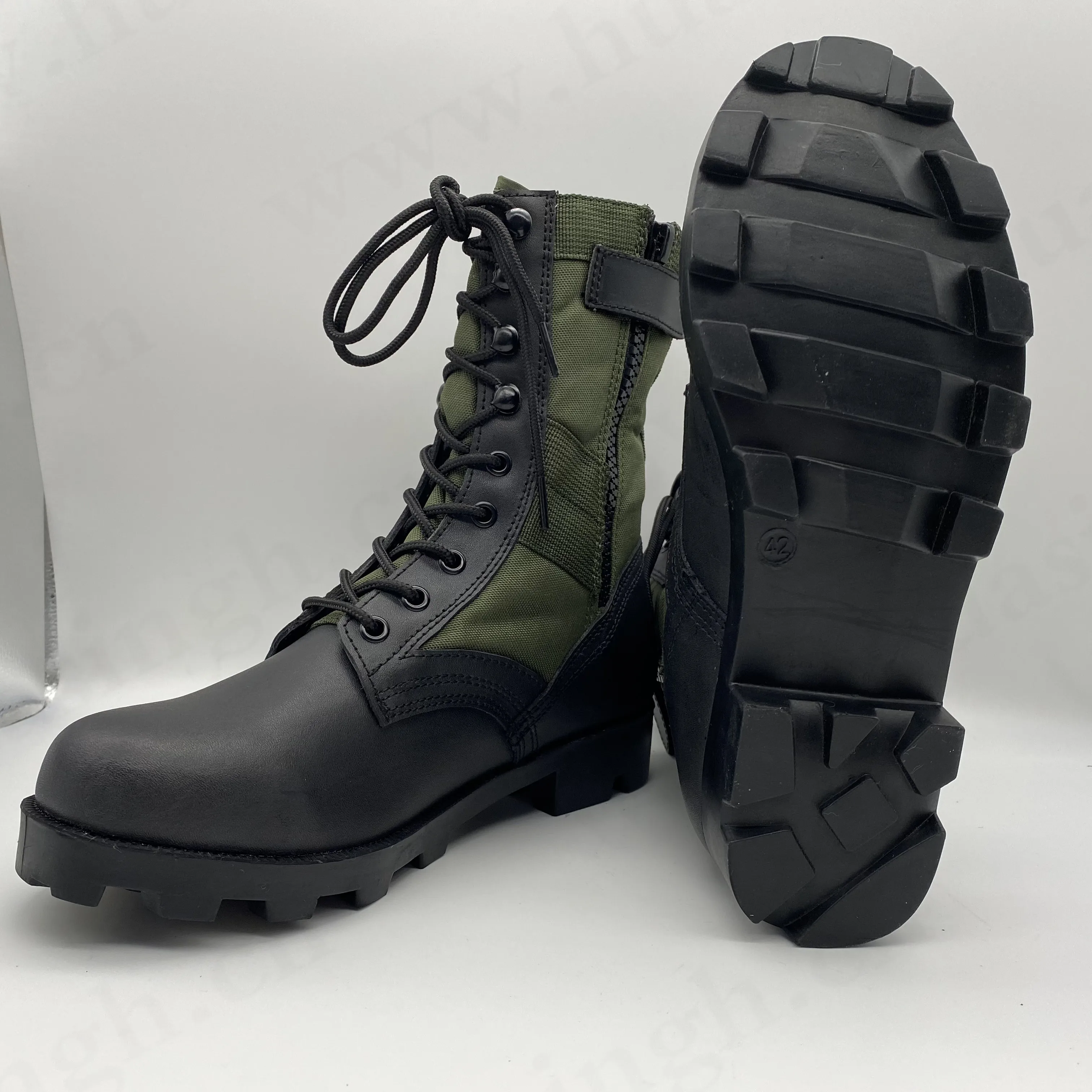 Cfm,Wellco Top-level Green Outdoor Hunting Boots Easy Hidden Combat ...