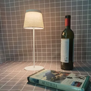 New Table Lamp Rechargeable Bedside/restaurant Lamp Warm Light-natural Light-white Light Dimming Lamp