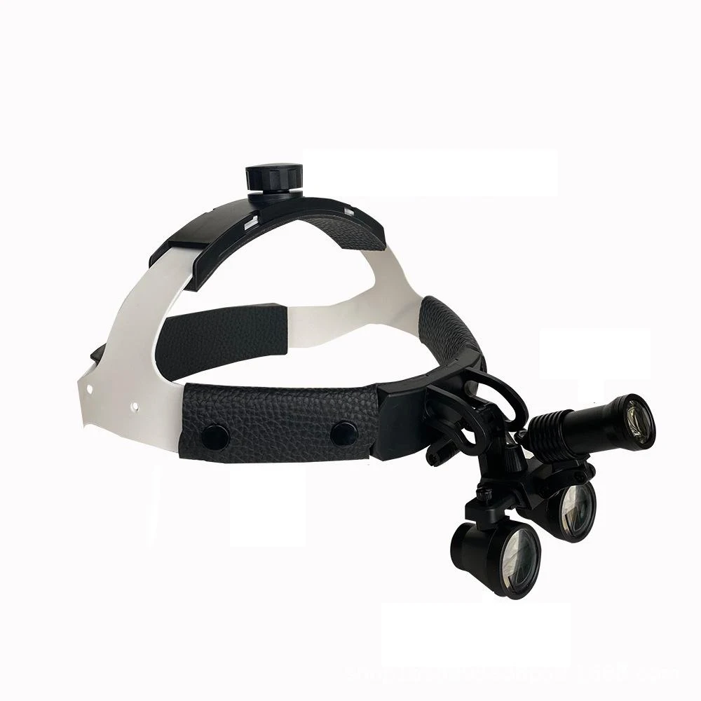 2023 Dental Operation Dental Glasses With Spotlight Head Light 3.5x Dental Loupe Magnifier Led