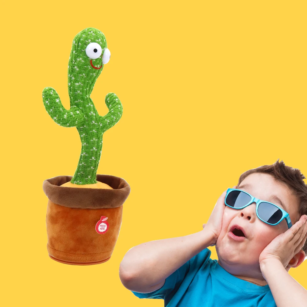 Забавные милые игрушки Qilong на заказ танцующие кактусы MQilong Симпатичные саксофоны качели плюшевые электрическое растение танцевальный