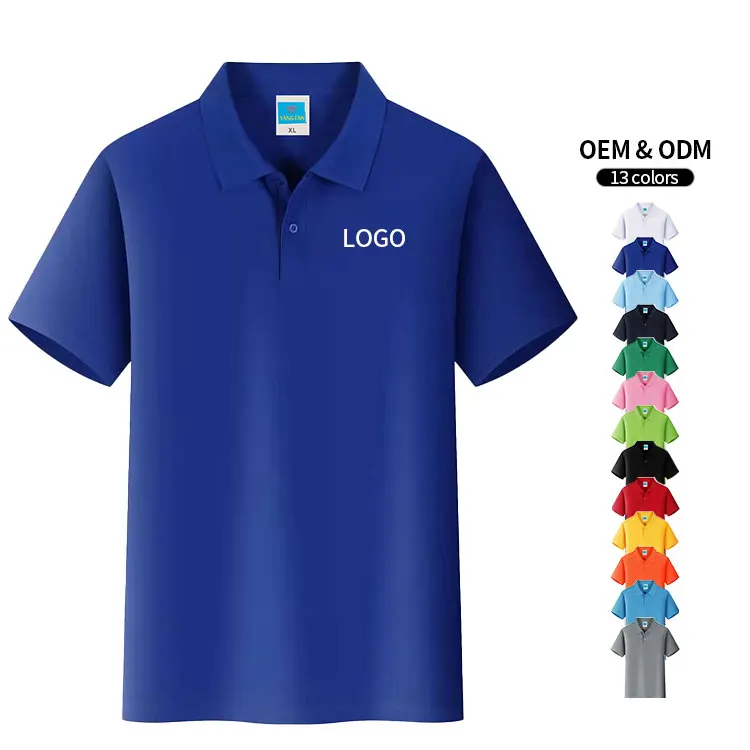 Cheap Men's Short Sleeve Polo Shirts with Custom Logo