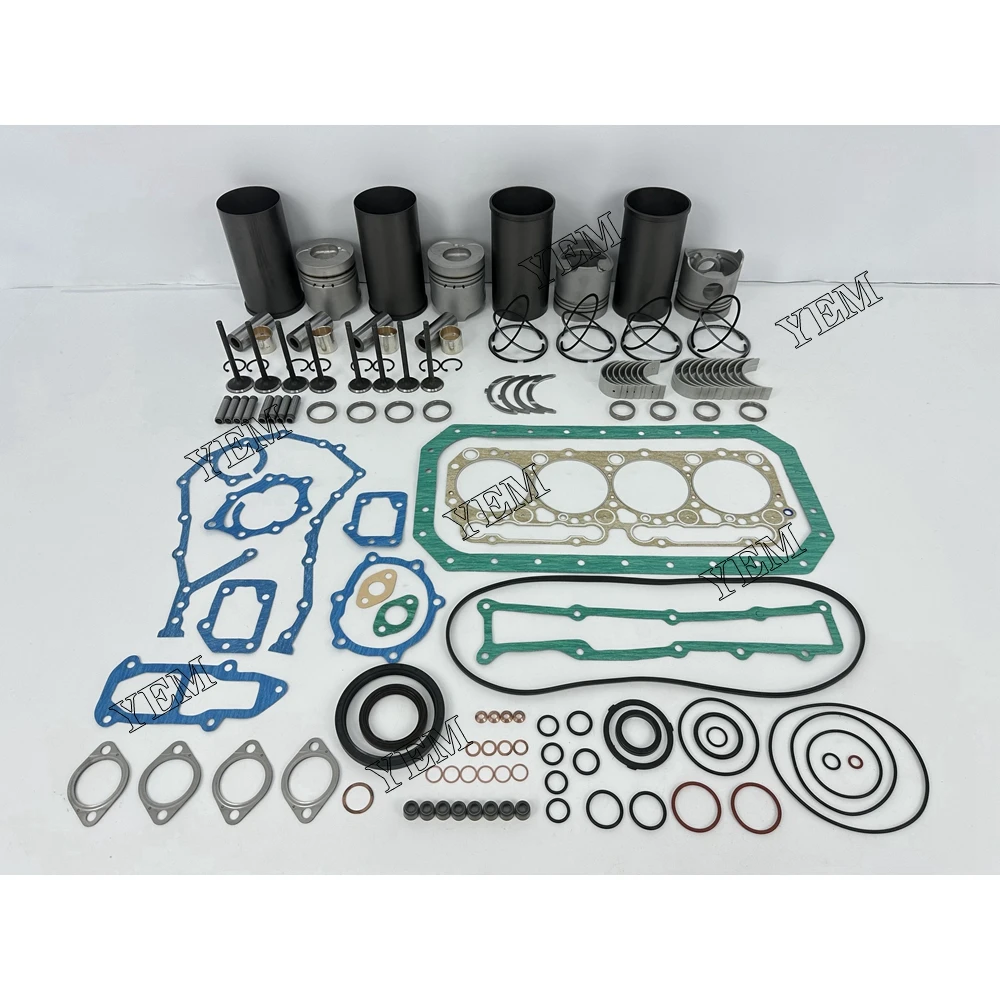 For Hino W04D Engine Rebuilding Kit With Piston Rings Full Gasket Set Valves Kit Bearing Set Industrial Engine Parts