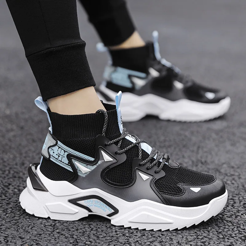 Дышащие мужские кроссовки с высокой горловиной, резиновые кроссовки, производитель обуви унисекс для мужчин, мужские кроссовки на заказ
