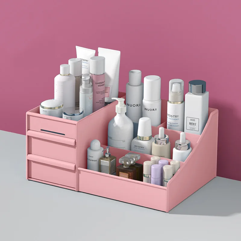 Transparent Mini Jewelry Drawer Type Lipstick Bins Plastic Cosmetic Organizer Storage Boxes