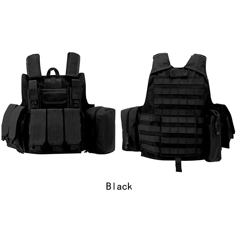 Outdoor Multifunctional Quick Disassembly Safety Vest Navy Blue Tactical Carrier Plate Vest Multi Pocket