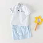 Clothing Wholesale OEM ODM 95% Cotton Toddlers Boys' Girls' Clothes Sets 1-12month Infant Wear 2-piece Outfits Unisex Baby Clothing Suits