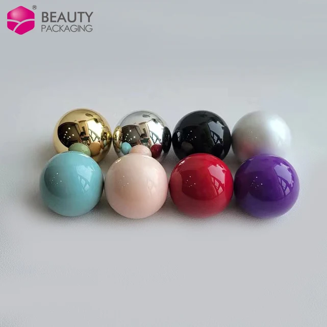 化粧品香水ガラスボトルキャップ蓋用15mm半円形UVプラスチック