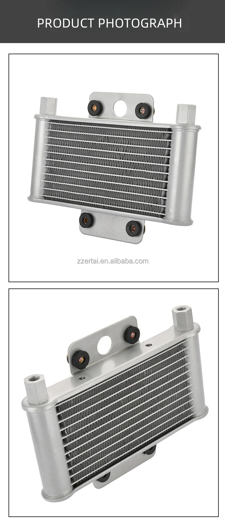 Forwheeler Radiator Four-wheeler ATV and Go-Kart Accessories: GY6 Aftermarket Oil Cooler ...