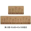 Tappetino da cucina giallo con gattino 45x80+45x180