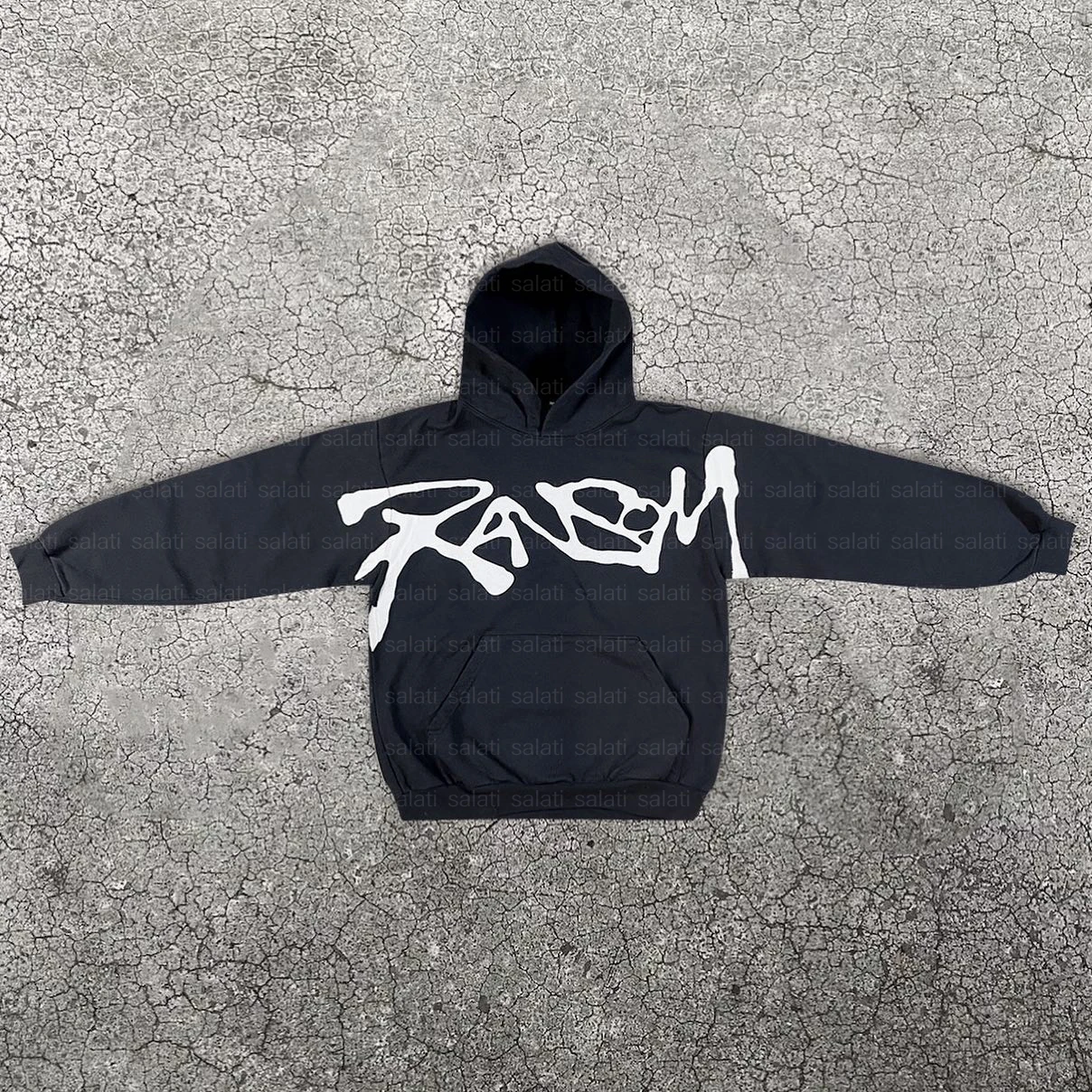 New Arrival Winter Embroidered 100% Cotton High Quality Rhinestone Boxy Fit Zip-Up Hoodie for Men gallery 5