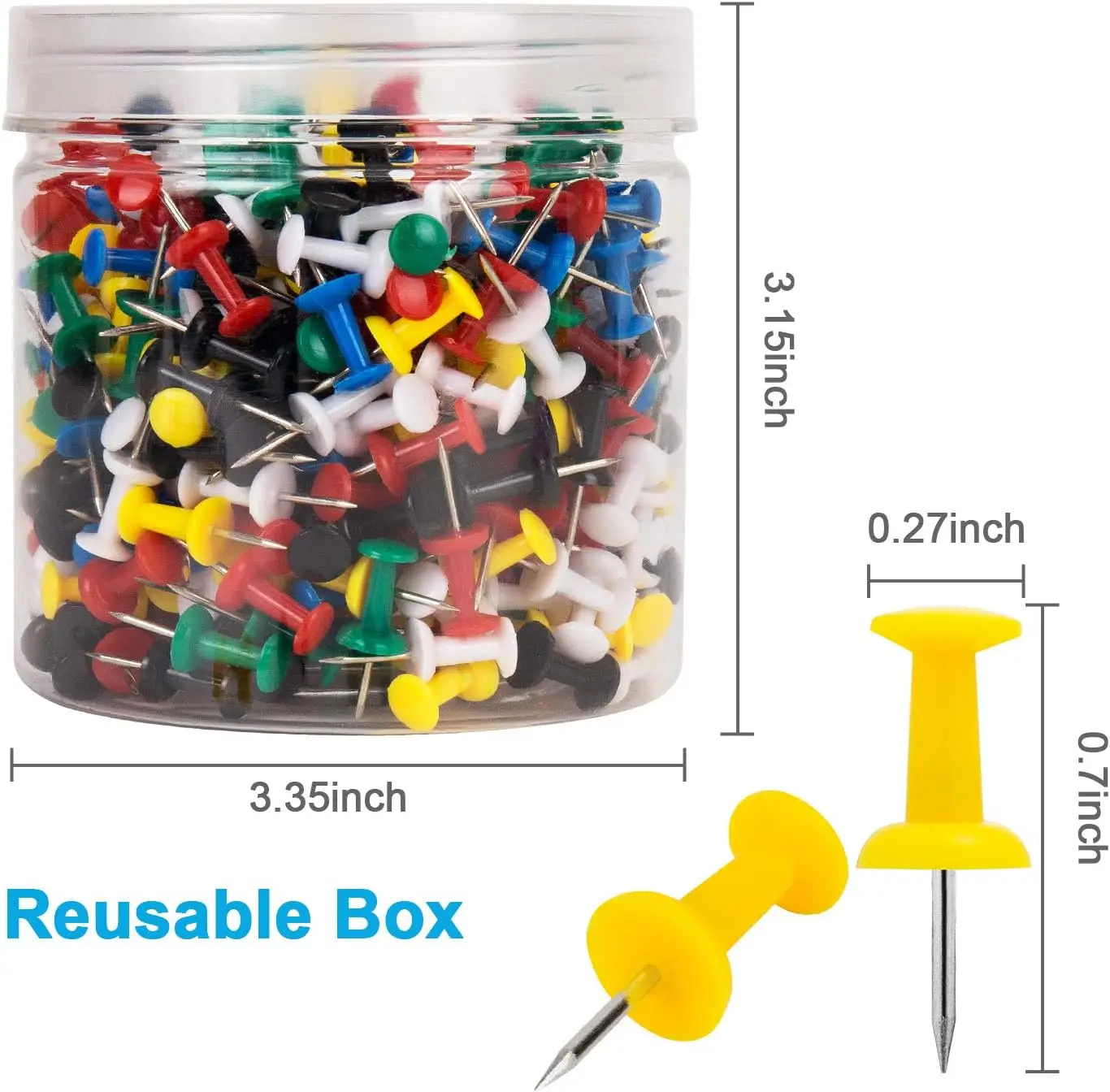 Wholesale Office Supplies Colorful Thumbtack Drawing Pins for Effective Organization supplier