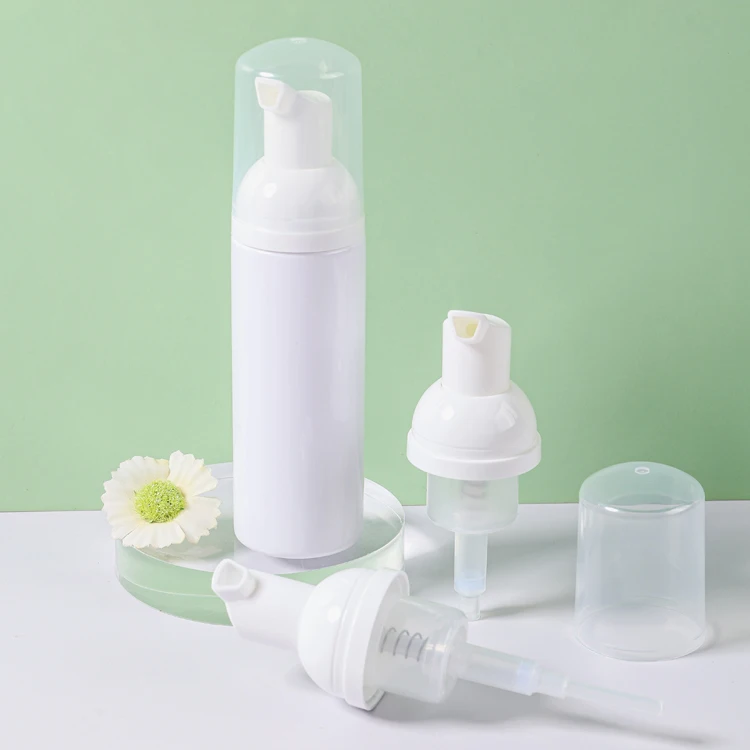 Plastic Transparent Foam Pump Bottle Dispenser for Liquid Soap, Shampoo and Skincare 30/410