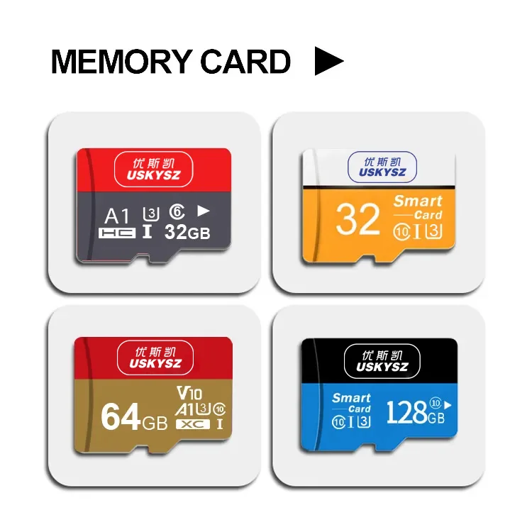 Wholesale Class 10 Tf Memory Card 64gb 32gb 16gb Micro Card Sd/tf 128gb 32gb 256gb Cart Memoire 64G 128G 256 Memory Card