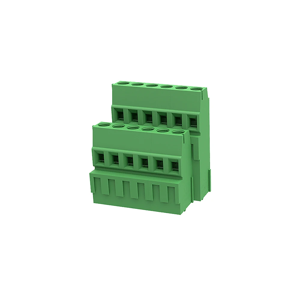 PCB Double Row Screw Terminal Blocks 5.0mm Connector Combined Short and Tall and Printed Replace DG500B-5.0 MKKDS 1.5/..