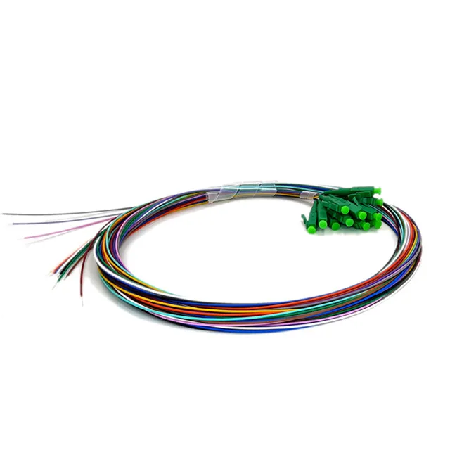 fiber optic pigtail LC/APC Pigtail SM 900um Fiber 1.0 Meter 12 Color ...