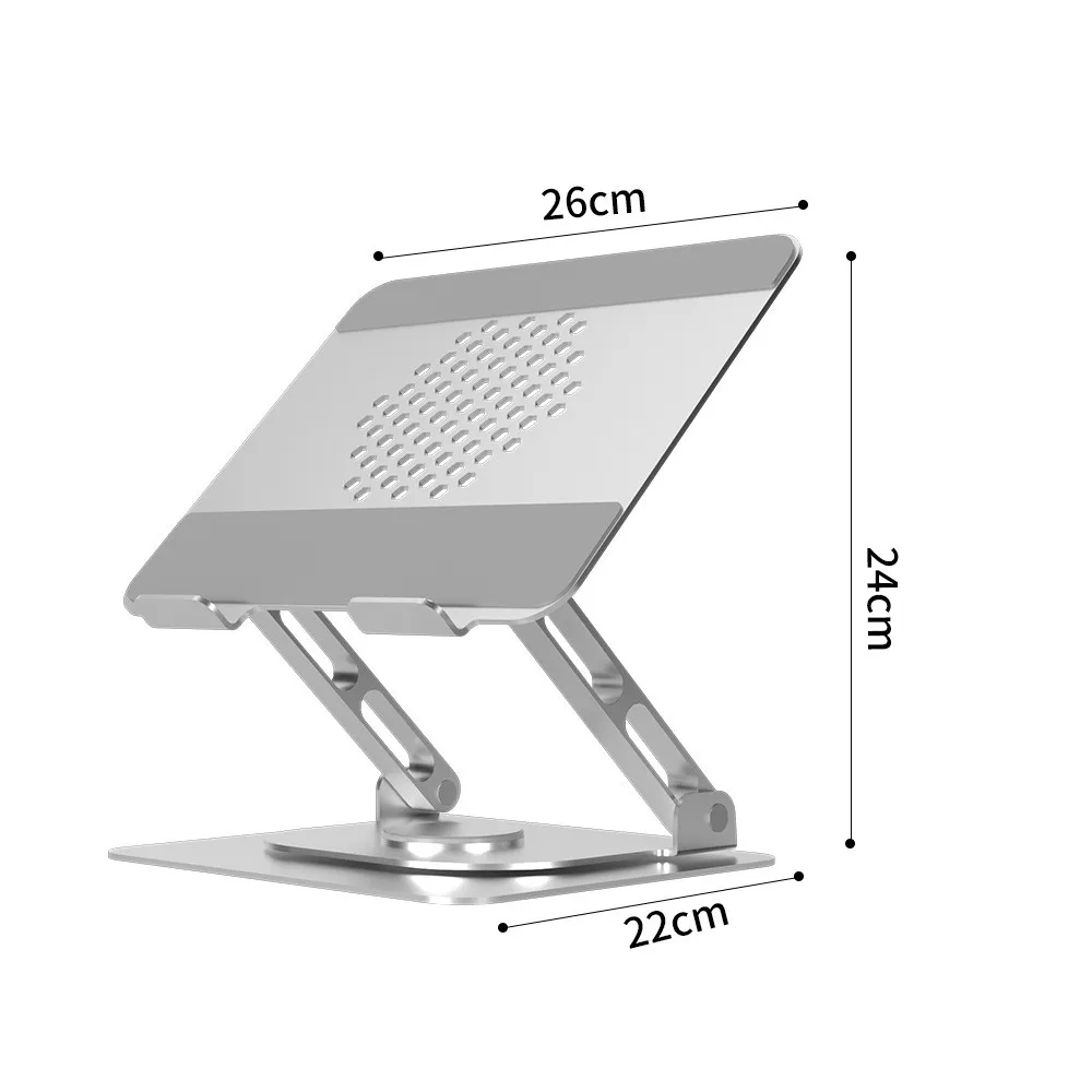 Multifunctional Desktop Folding Rotary Laptop Cooling Stand Aluminum