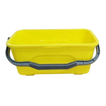O-Cleaning Portable 12Liter Thick Plastic Window Squeegee Cleaning Bucket With Handle,Household/Commercial Cleaning Tool Bucket