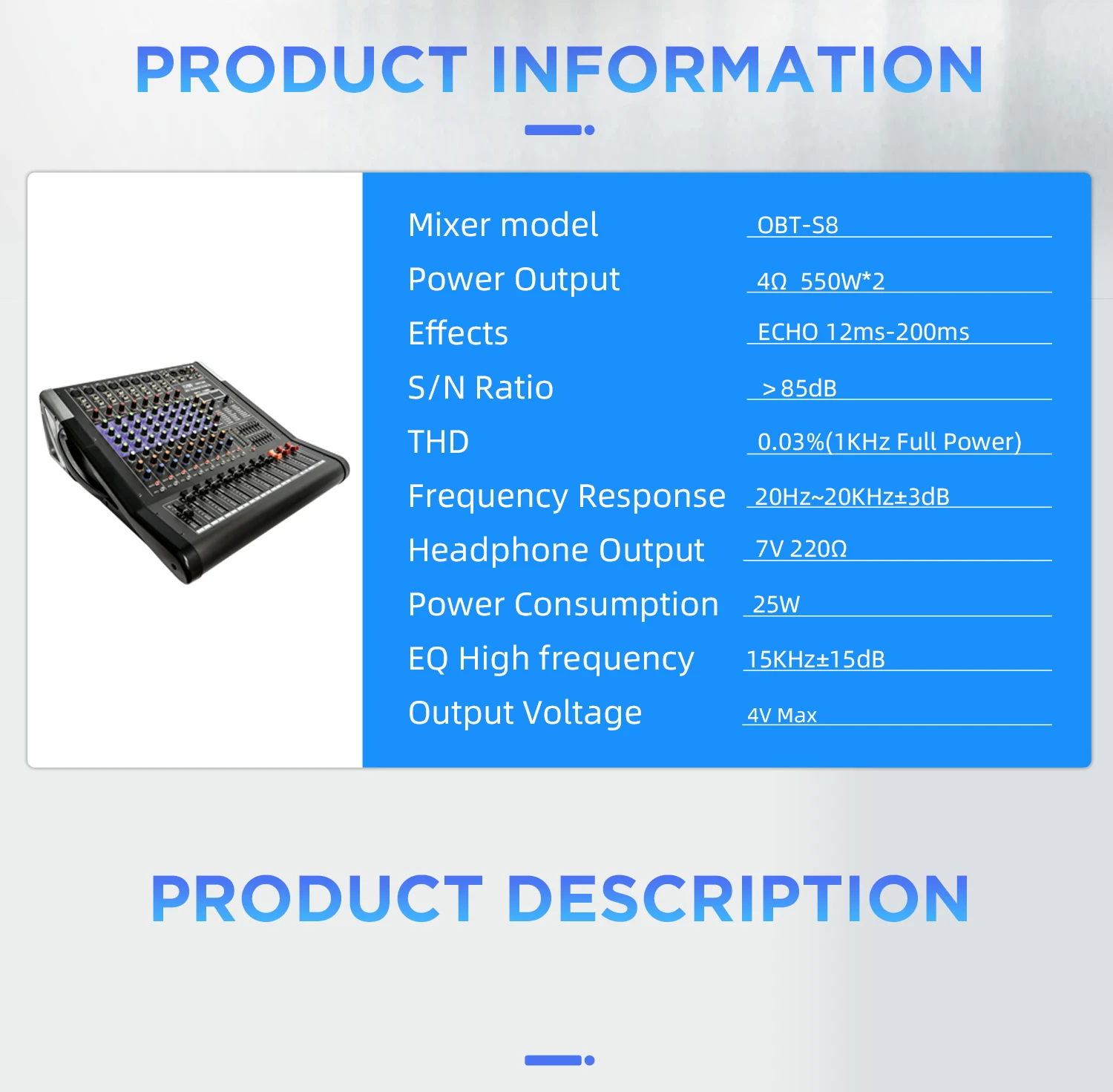 obt s8 sound mixer professional 8| Alibaba.com