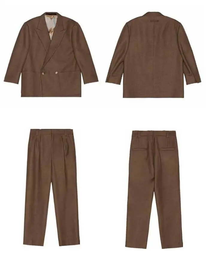 Nice Gentleman Notched Lapel Male Three-pieces Suits Groom Wedding Suit Coat Pant Men Casual blazer