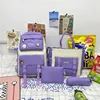 Purple four-piece set