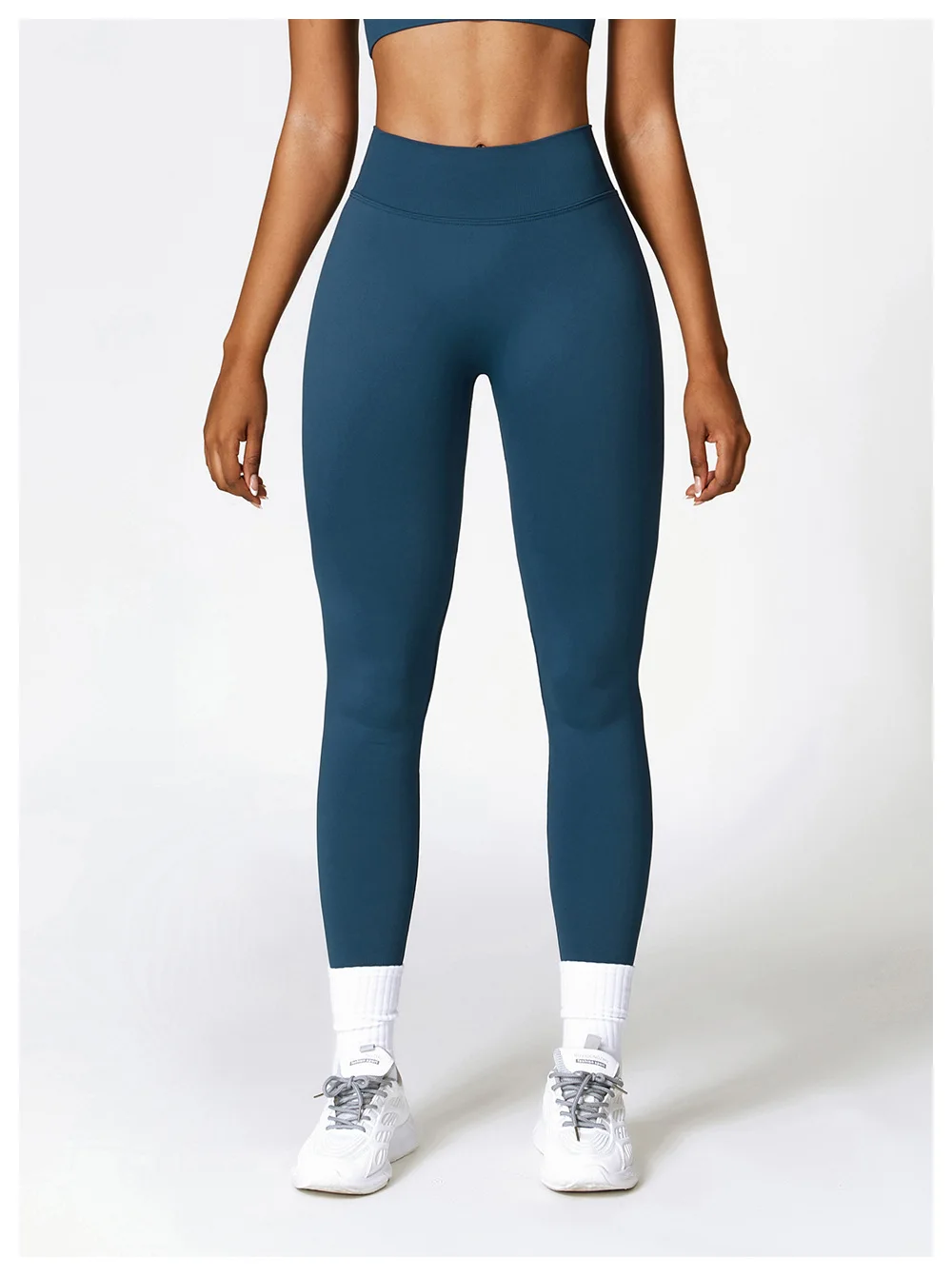 Yishenhon Seamless Back V Waist Yoga Leggings Scrunched Seam Hip ...